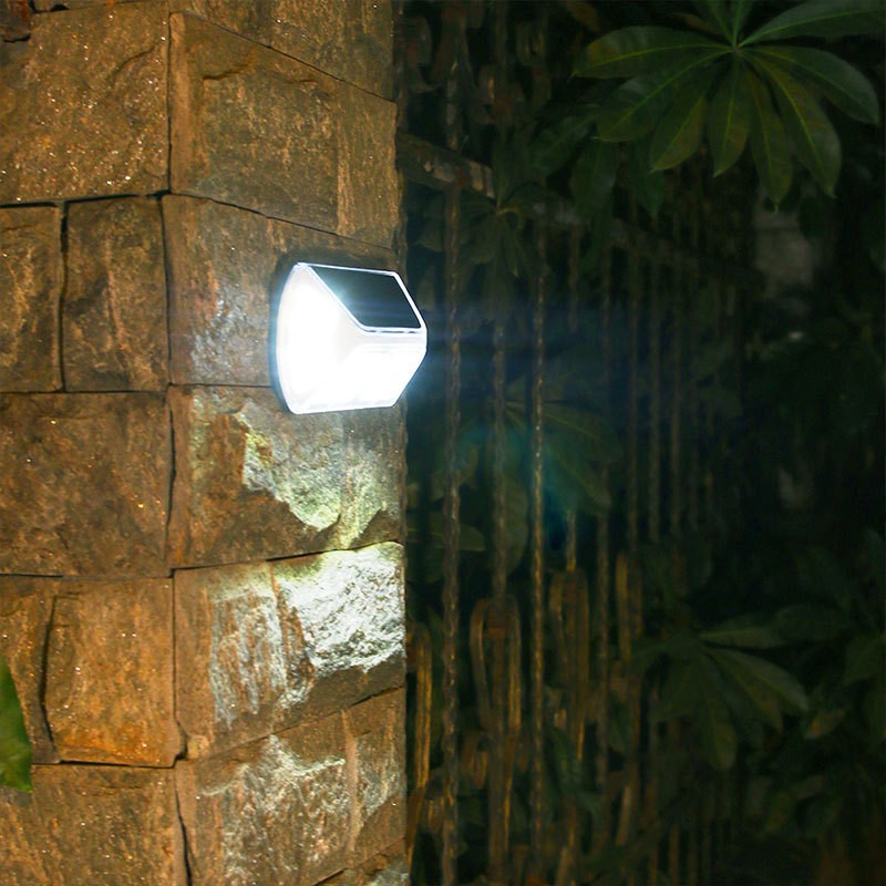 Aplica solara LED SMD pentru perete Flippy, cu senzor de miscare, dreptunghiulara, IP44, luminozitate mare 40 LED-uri,