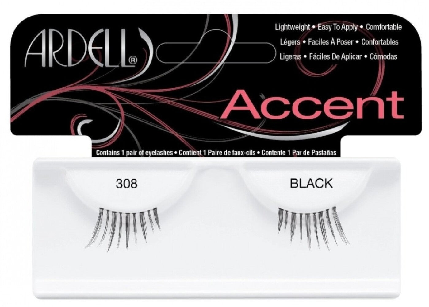 Ardell, Accent, Gene false, 308, Negru - Olmarkt