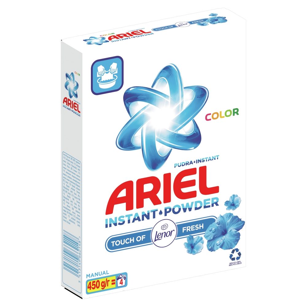 Ariel Detergent Manual 450 g 3D Actives, Lenor