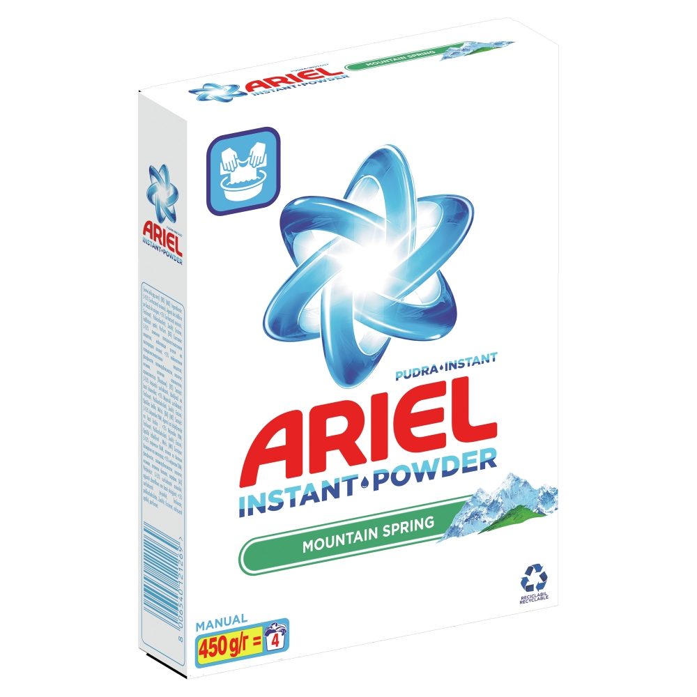 Ariel Detergent Manual 450 g Instant Powder Ms