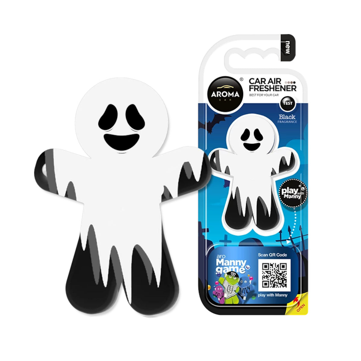 Aroma Car, Manny Ghost Black, Odorizant de aer pentru mașină