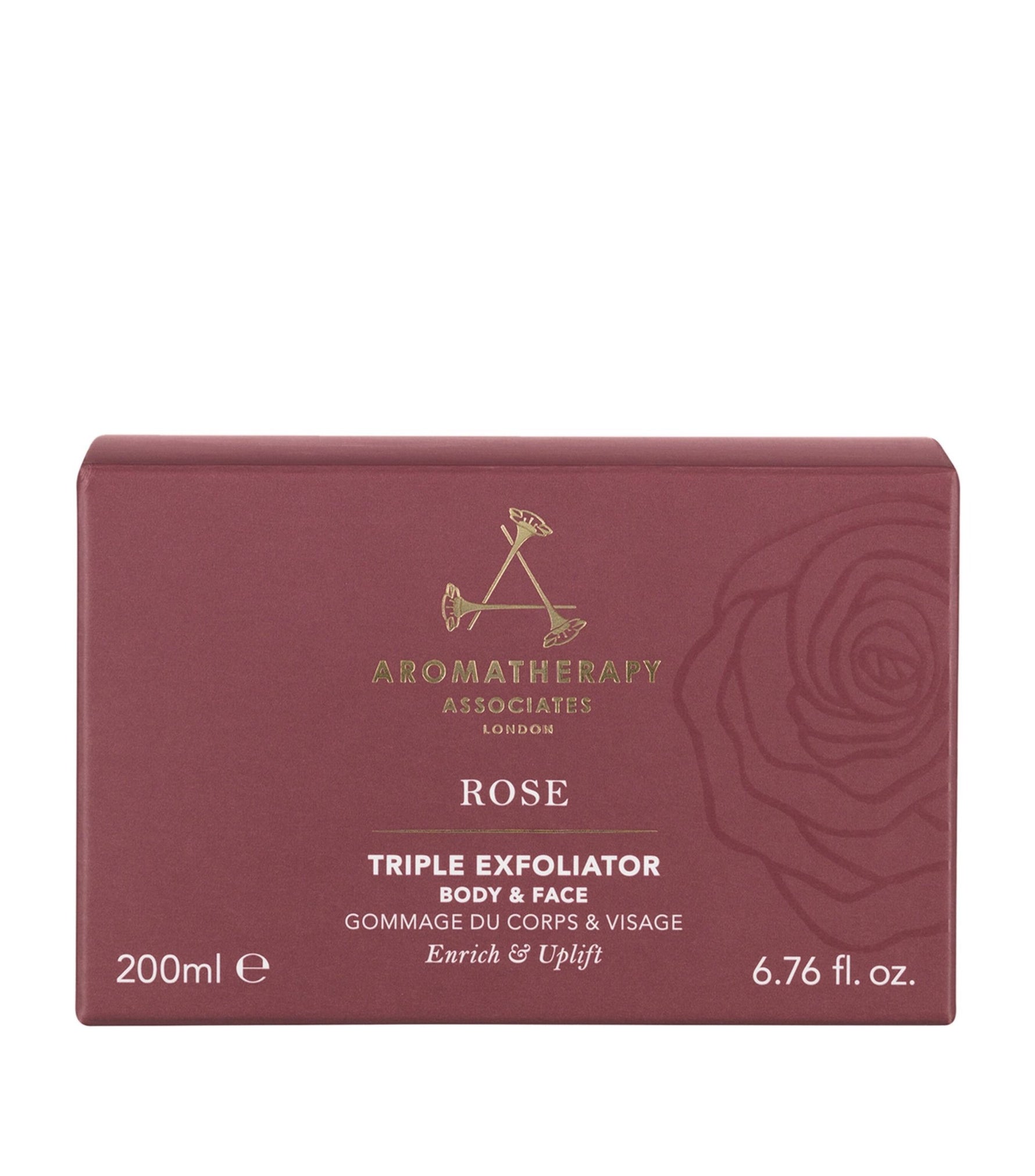 Aromatherapy Associates, Rose, Uleiuri esențiale naturale, Scrub exfoliant, 200 ml - Olmarkt