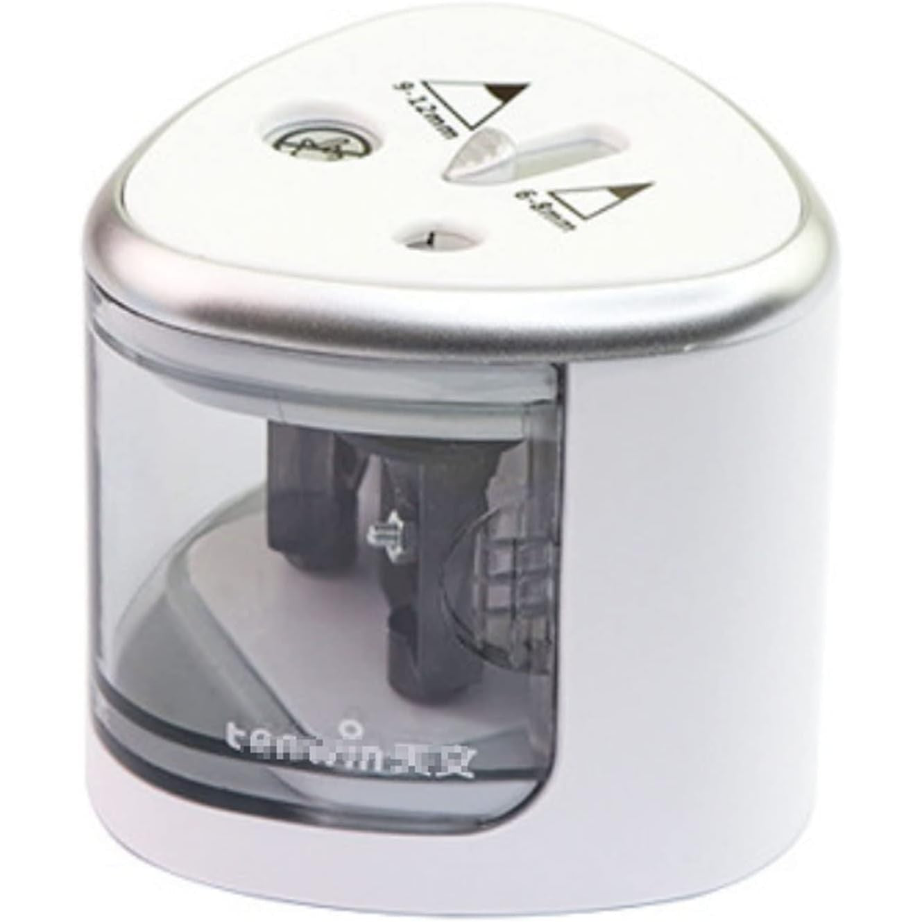Ascutitoare Electrica cu 2 Gauri, Flippy, Gri, Baterii 4 x AA (neincluse), 7.5 x 7.5 x 7.5 cm, Gri