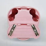 Ascutitoare Electrica cu 2 Gauri, Flippy, Gri, Baterii 4 x AA (neincluse), 7.5 x 7.5 x 7.5 cm, Roz