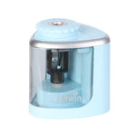 Ascutitoare Electrica Semi-Automata, Flippy, din Plastic, Baterii 2 x AA (neincluse), 6.5 x 6.5 x 7.5 cm, Albastru