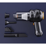 Aspirator Auto 4 in 1 Portabil fara Fir, Flippy, 120W, Autonomie 1-3 h, 2 Viteze, Aspirare Umeda/Uscata, Functia de