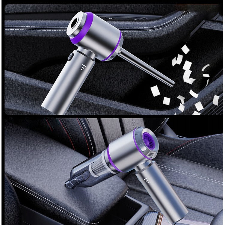 Aspirator Portabil Auto, Flippy, pentru Casa si Masina, 3 Viteze, Incarcator Tip-C cu Incarcare Rapida, Tub