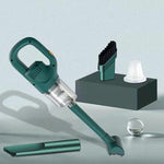 Aspirator Portabil fara Fir, Flippy, Incarcare USB, Pentru Casa si Masina, Autonomie 45 min, Verde