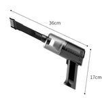 Aspirator Portabil Fara Fir, Flippy, Tip Pistol K7, Pentru Casa si Masina, Incarcare USB, Autonomie 30 Min, 36 x 17 cm,