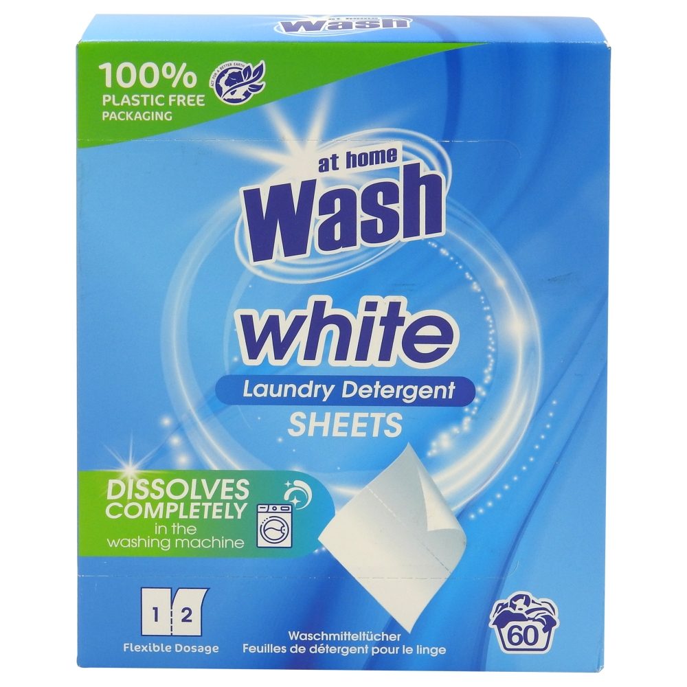 Servetele Captatoare de Culoare pentru Rufe Albe, At Home, White, 60 Spalari