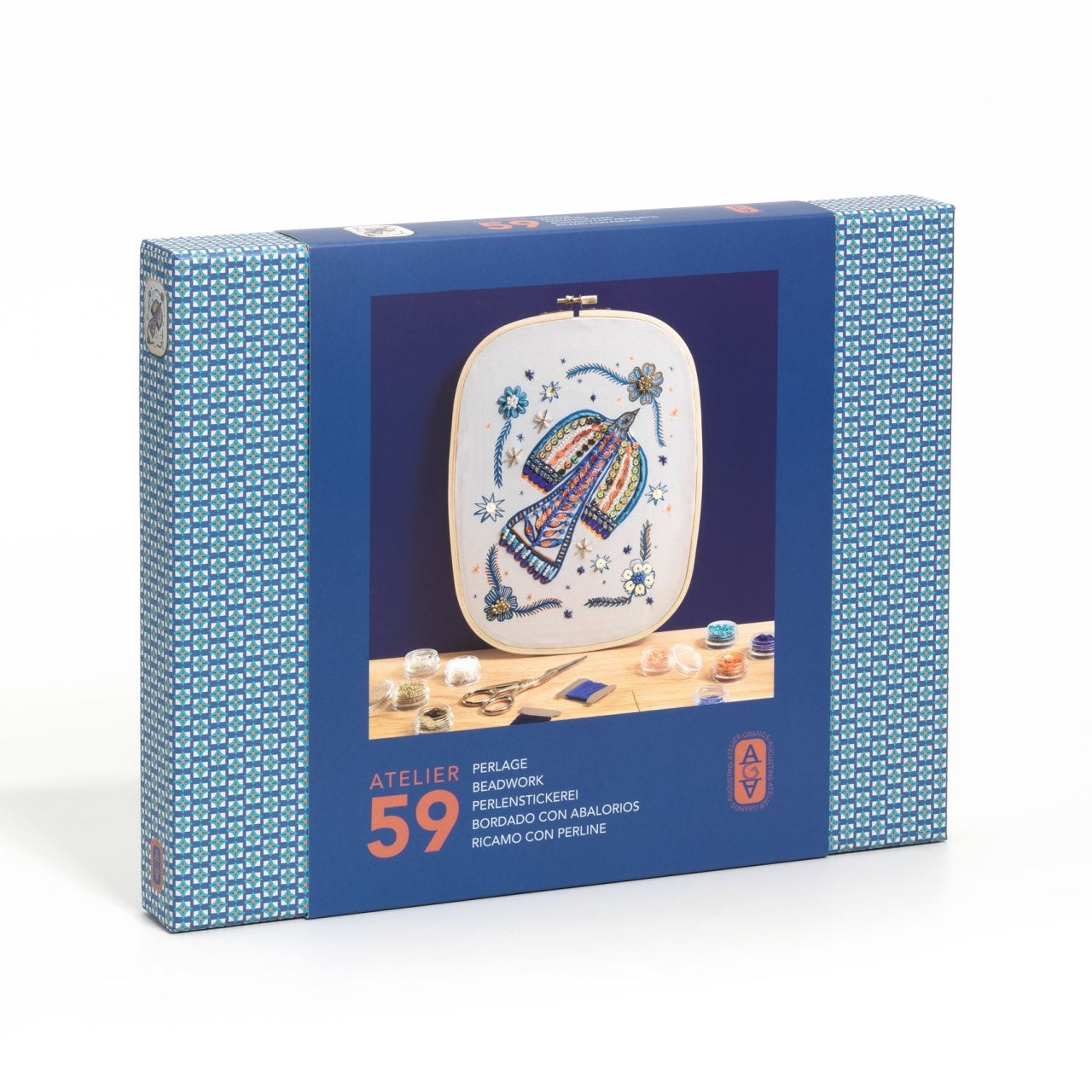 Atelier creativ 59 pentru adulti Broderie cu margele, Djeco