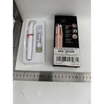 Trimmer Facial, Flippy, pentru Sprancene, Incarcare USB, 1.5 x 13 cm, din ABS, Alb