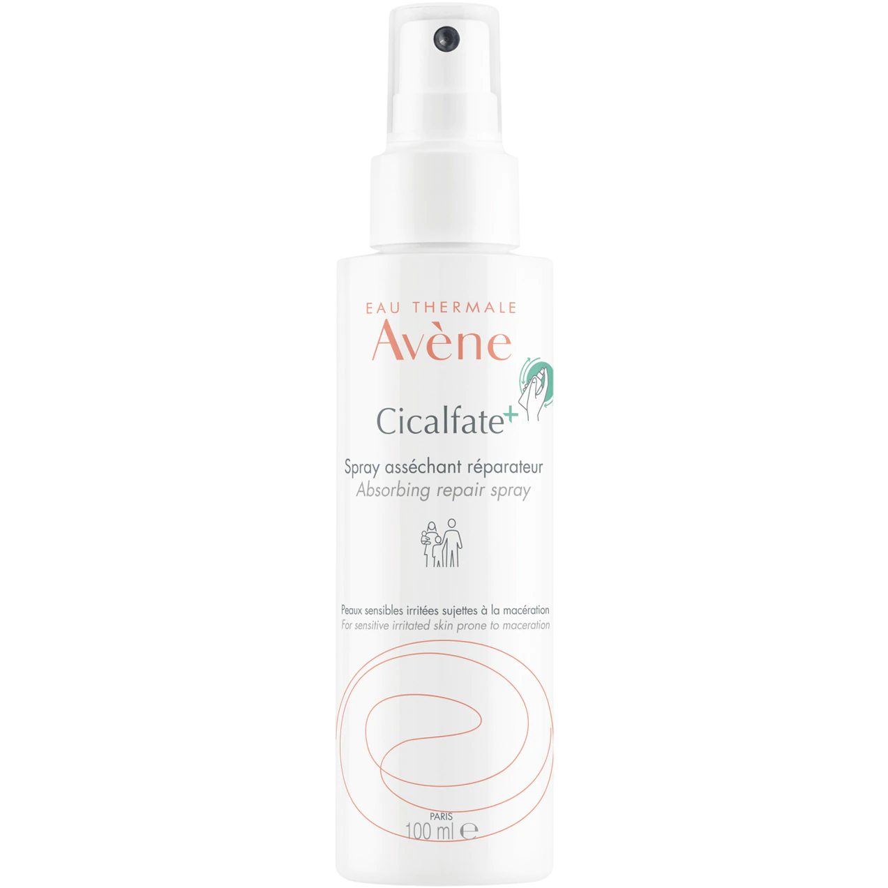 Avene, Cicalfate+, Reparator, Spray de ceață, Față și corp, 100 ml