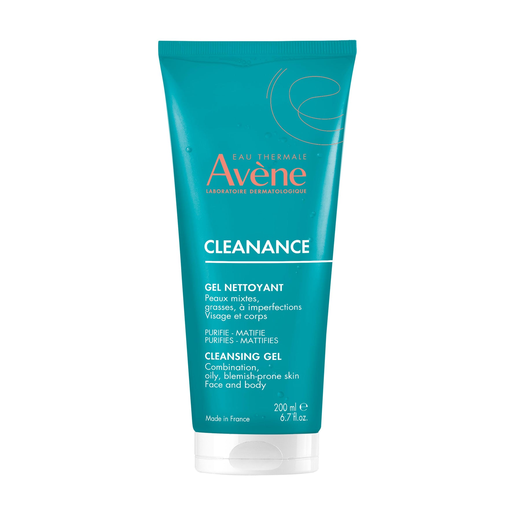 Avene, Cleanance, Purificare, Gel de curățare, Pentru față, 200 ml