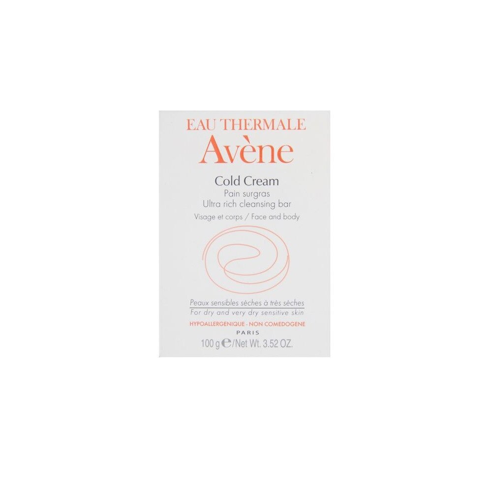 Avene, Cold Cream, Hrănește, Săpun de curățare, Pentru față și corp, 100 g