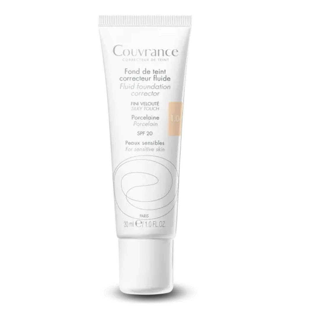 Avene, Couvrance, Fond de ten lichid, 1.0, Porțelan, SPF 20, 30 ml