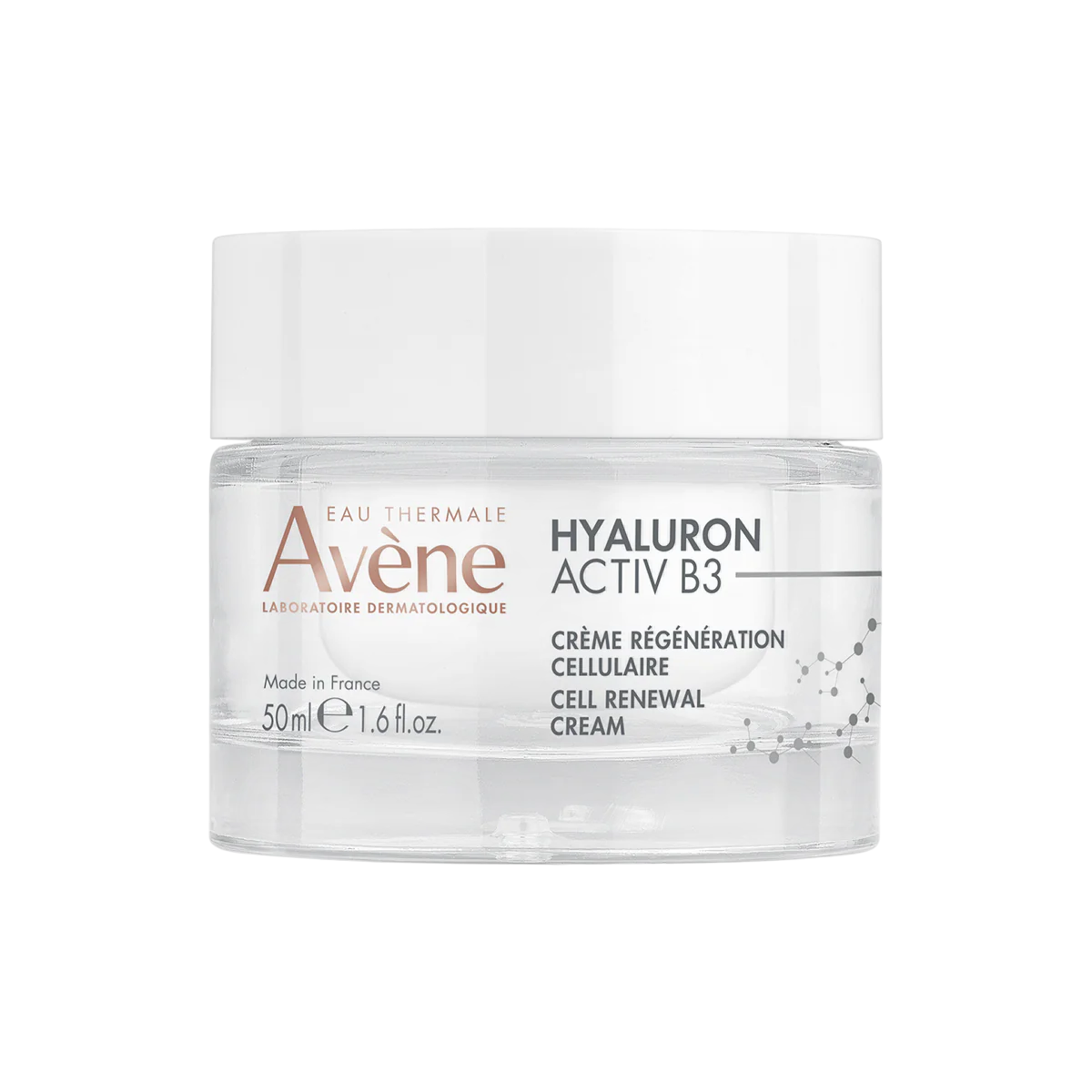 Avene, Hyaluron Activ, Cellular Regeneration, Zi, Smântână, Pentru față, 50 ml