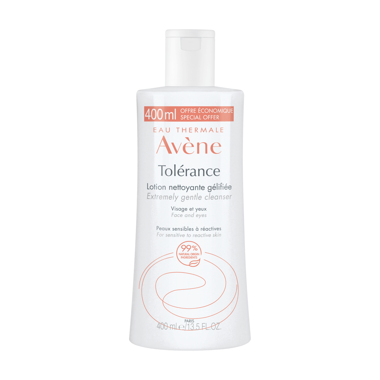 Avene, Tolerance, Curățare blândă, Loțiune de curățare, Pentru față, 400 ml
