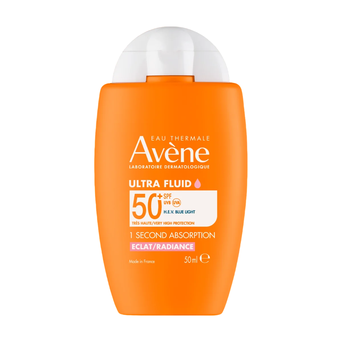 Avene, Ultra Fluid, Strălucire, Fluid, Pentru față, SPF 50+, 50 ml