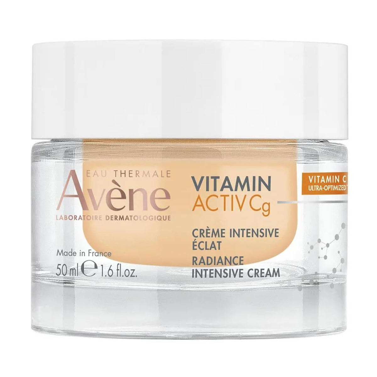 Avene, Vitamin Activ Cg, Vitamină, Intensifică strălucirea, Dimineață, Smântână, Pentru față, 50 ml