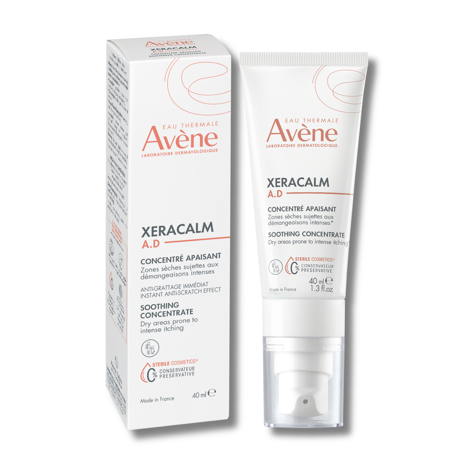 Avene, XeraCalm A.D, Anti-Scratching & Soothing, Concentrează-te, 40 ml
