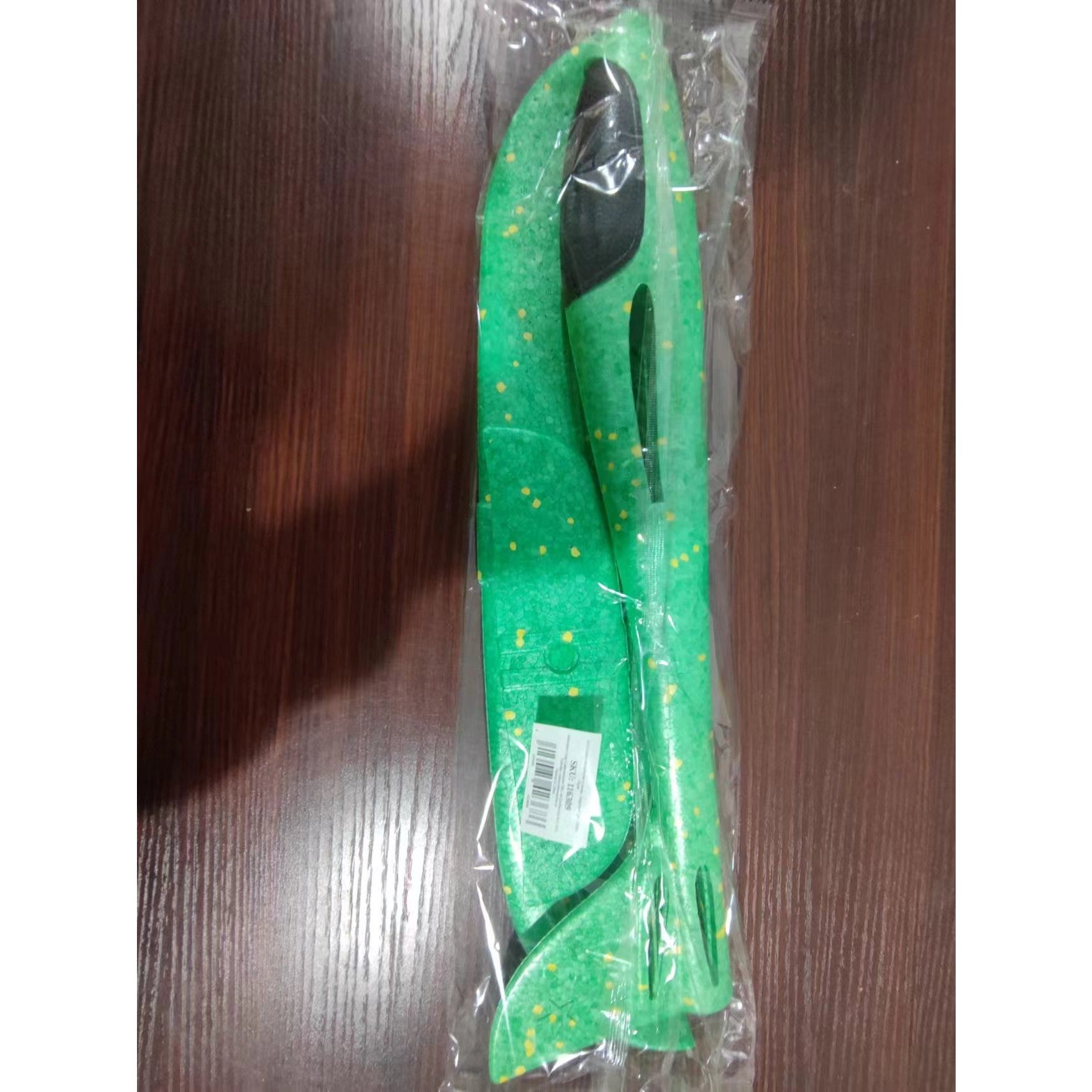 Avion planor din polistiren in punga , lungime 47 cm , Verde , Flippy
