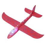 Avion Planor Flippy, cu Lumini pe Toata Lungimea, din Poliester, 48 cm, Rosu
