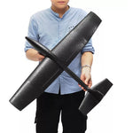 Avion Zburator, Flippy, Tip Planor, 83 cm Lungime, +3 Ani, din Polistiren, Aruncare 10 - 30 m, Negru
