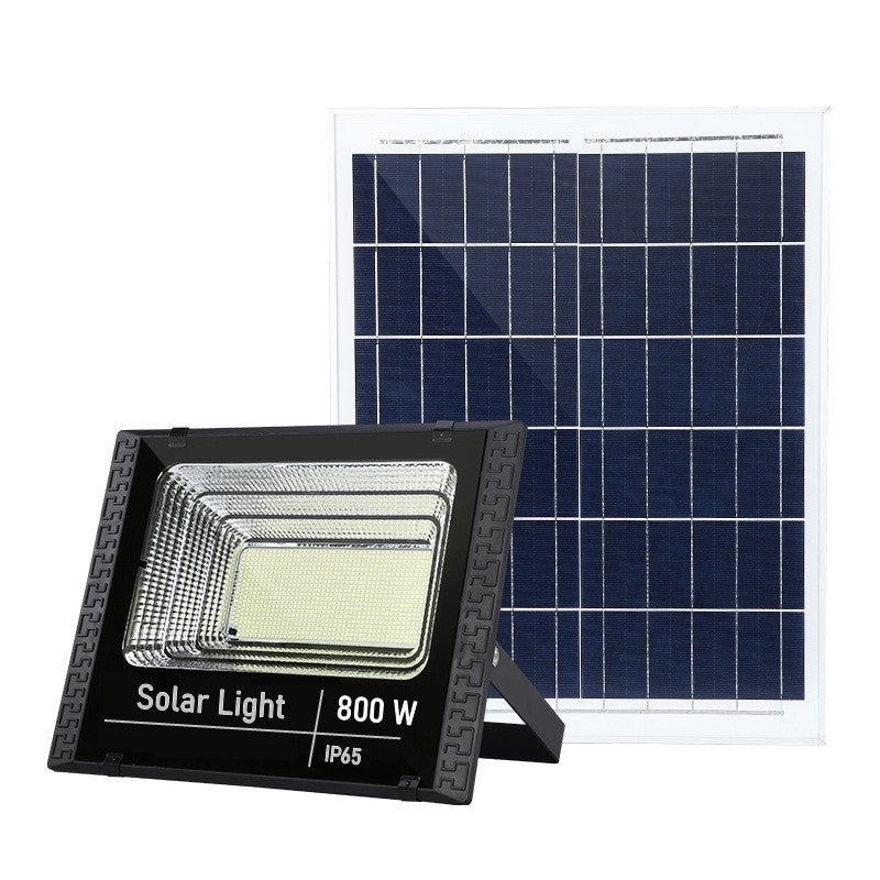 Proiector LED SMD 800W cu incarcare solara Flippy, panou solar, cu telecomanda, suport prindere, material ABS, 20AH,