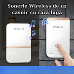 Sonerie Wireless, Flippy, Rezistenta la Stropi, Kit cu 2 Receptoare, 38 Melodii, 4 Niveluri Volum, 85 dB, raza 260 m, 9