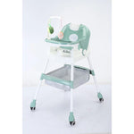 Scaun de Masa pentru Copii, Flippy, Multifunctional, Pliabil, cu Roti, Cos de Depozitare, din Plastic, Centura de