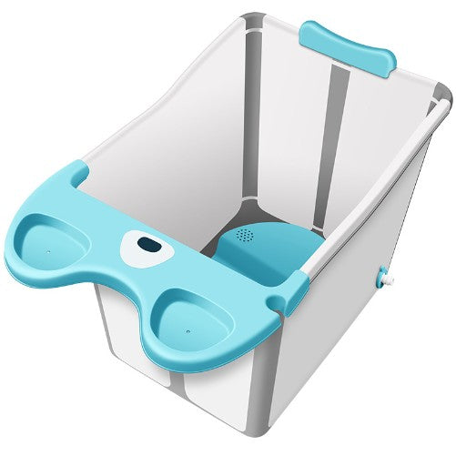 Cada Pliabila pentru Baie, Flippy, din PP+TPE, pentru Copii +6 Luni, Model Ursulet, Scaun de Interior, Detasabil, 82 x