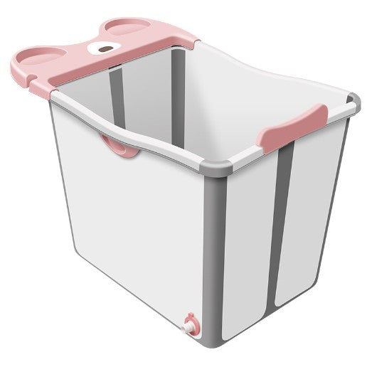 Cada Pliabila pentru Baie, Flippy, din PP+TPE, pentru Copii +6 Luni, Model Ursulet, Scaun de Interior, Detasabil, 82 x