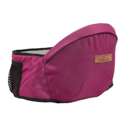 Port-Bebe Ergonomic Ajustabil cu Scaun, 3 Pozitii, Bumbac Respirabil, pentru Copii 0-3 Ani, 20 kg Maxim, 25 x 22 x 18