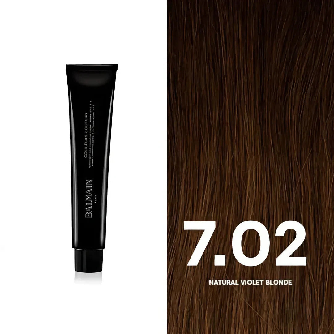 Balmain Professionnel, Couleurs Couture, Vopsea permanentă de păr, 7.02 Natural Violet Blonde, 60 ml