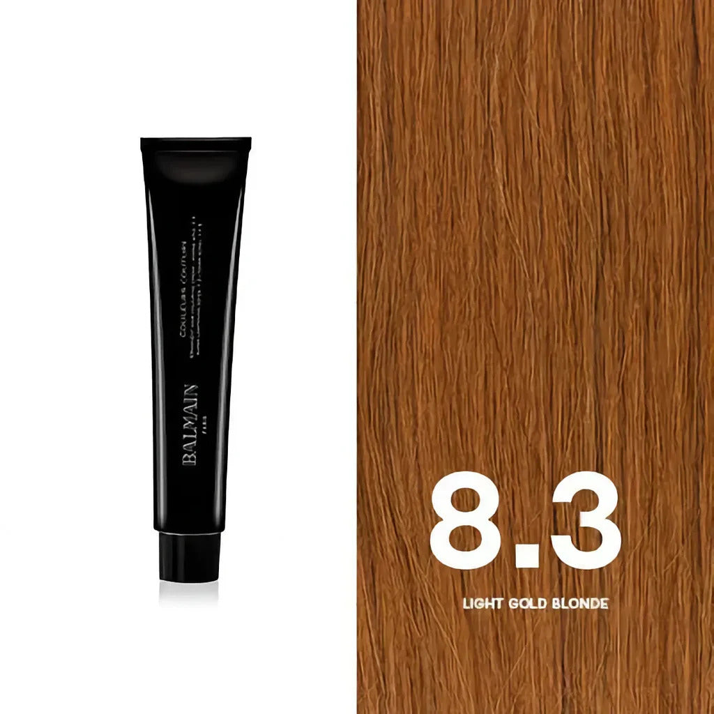 Balmain Professionnel, Couleurs Couture, Vopsea permanentă de păr, 8.3 Light Gold Blonde, 60 ml
