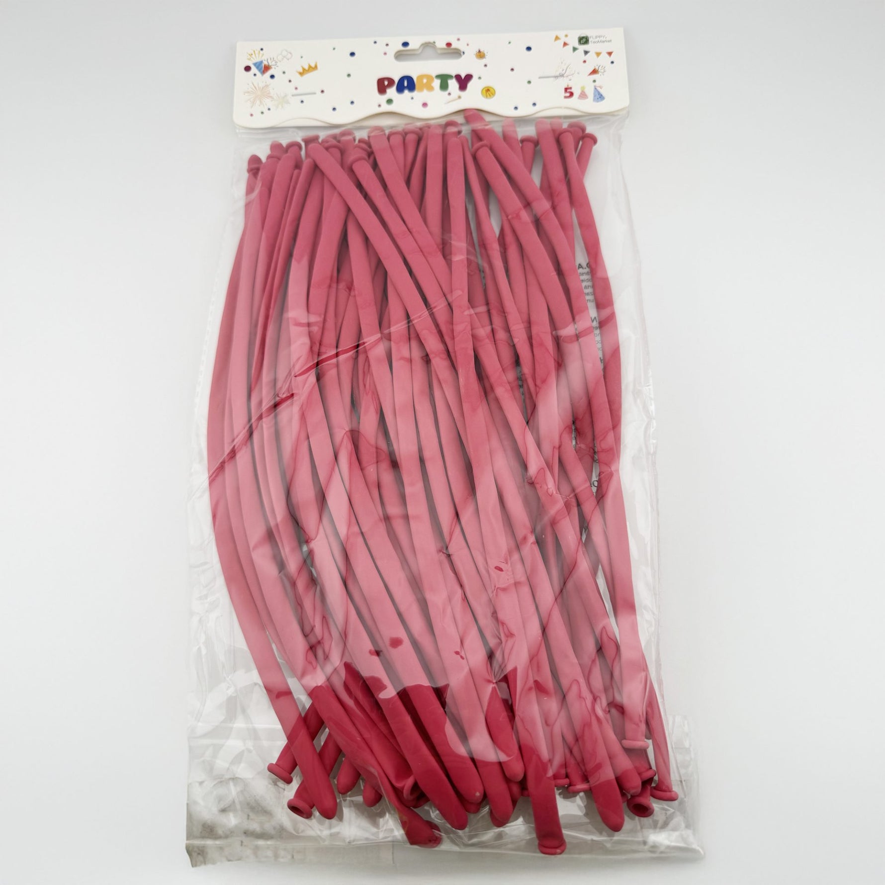 Baloane de Modelaj, Flippy, Set 50 bucati, Model Standard, din Latex, 30 x 1.5 cm, 1.8 g per unitate, pana la 150 cm,