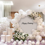 Baloane din Latex pentru Arcada, Flippy, Set din 120 baloane, Model Party, Botez, Pai transparent si adeziv inclus in