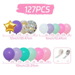Baloane pentru Arcada HAPPY BIRTHDAY, Flippy, baloane decorative din Latex, Set Mix 127 Baloane Colorate, Multicolor