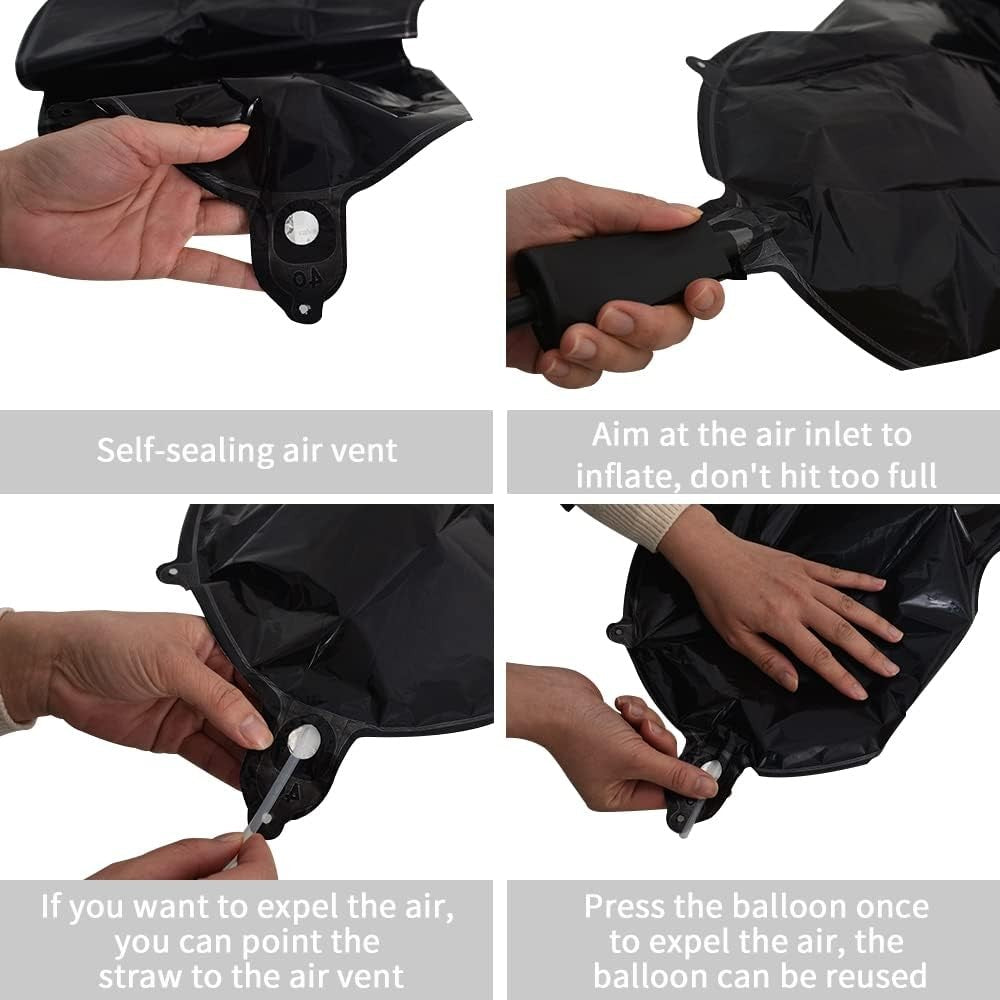 Balon din folie metalizata, 40 cm, Balon Folie Metalizata Litera D, Flippy, 40 cm, Umflati cu Heliu sau Aer, Ambalaj
