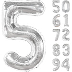 Balon din Folie Metalizata, Flippy, Figurina Cifra, Tema Aniversare 100 cm, Ambalaj Individual, Pai inclus, Umflare cu