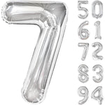 Balon din Folie Metalizata, Flippy, Figurina Cifra, Tema Aniversare 100 cm, Ambalaj Individual, Pai inclus, Umflare cu