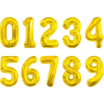 Balon din Folie Metalizata Flippy, Figurina Cifra, Tema Aniversare 100 cm, Ambalaj Individual, Pai inclus, Umflare cu