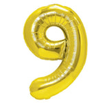 Balon din Folie Metalizata Flippy, Figurina Cifra, Tema Aniversare 100 cm, Ambalaj Individual, Pai inclus, Umflare cu