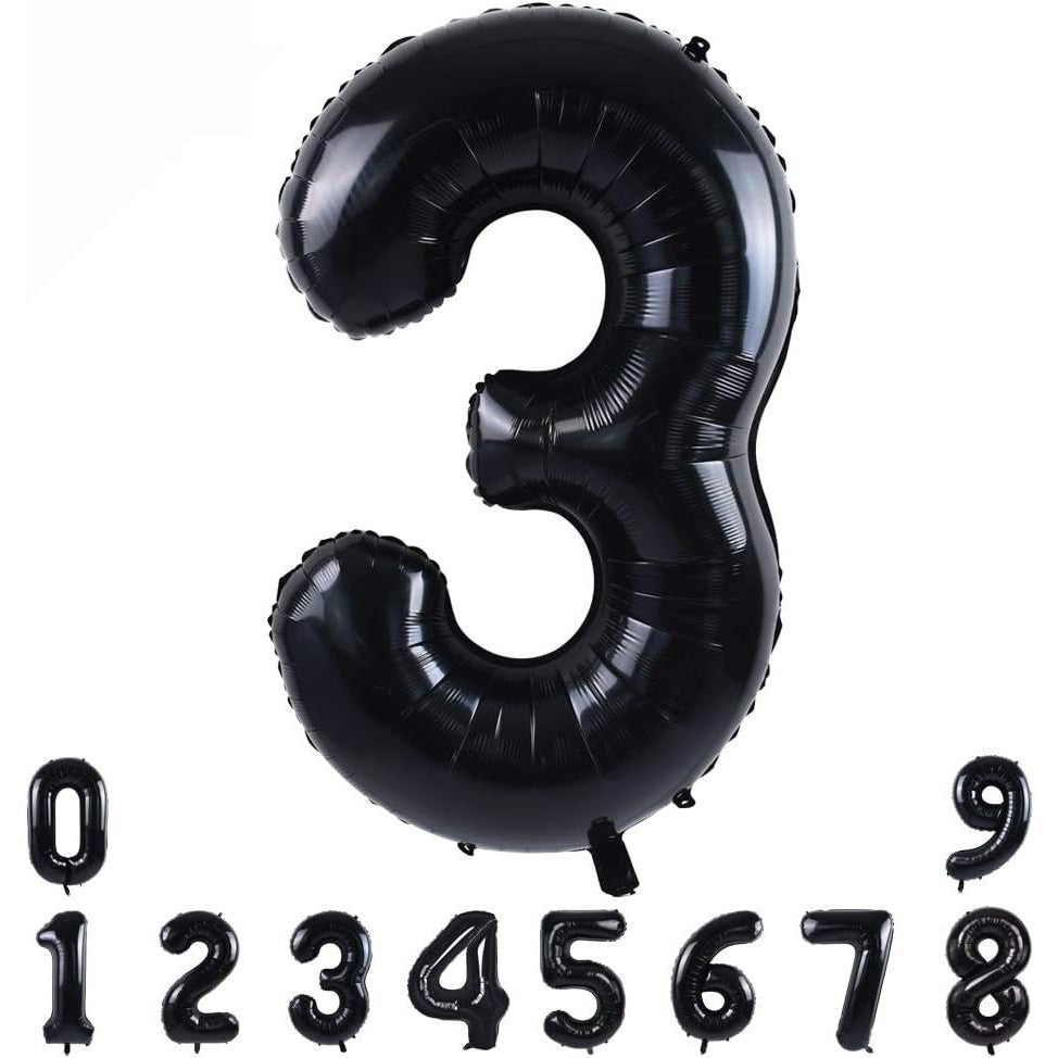 Balon din Folie Metalizata, Flippy, Figurina Cifra, Tema Aniversare 100 cm, Ambalaj Individual, Pai inclus, Umflare cu