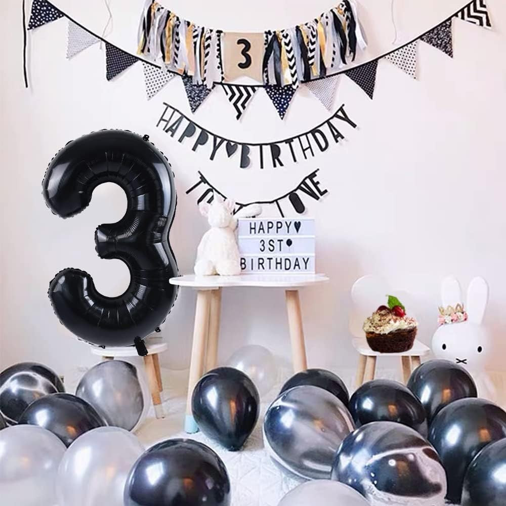 Balon din Folie Metalizata, Flippy, Figurina Cifra, Tema Aniversare 100 cm, Ambalaj Individual, Pai inclus, Umflare cu