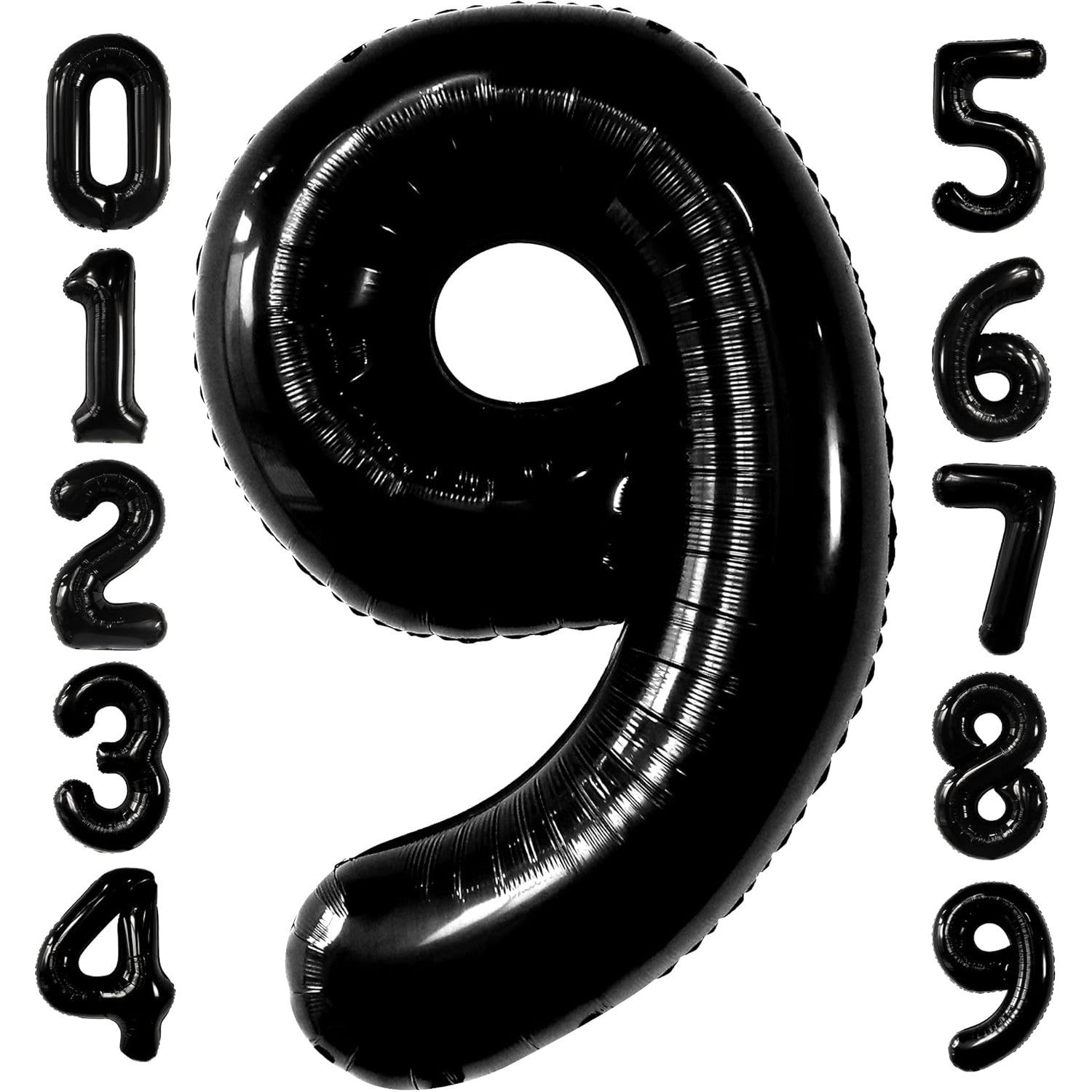 Balon din Folie Metalizata, Flippy, Figurina Cifra, Tema Aniversare 100 cm, Ambalaj Individual, Pai inclus, Umflare cu
