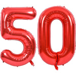 Balon din Folie Metalizata Flippy, Figurina Cifra, Tema Aniversare 100 cm, Ambalaj Individual, Pai inclus, Umflare cu
