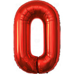 Balon din Folie Metalizata Flippy, Figurina Cifra, Tema Aniversare 100 cm, Ambalaj Individual, Pai inclus, Umflare cu
