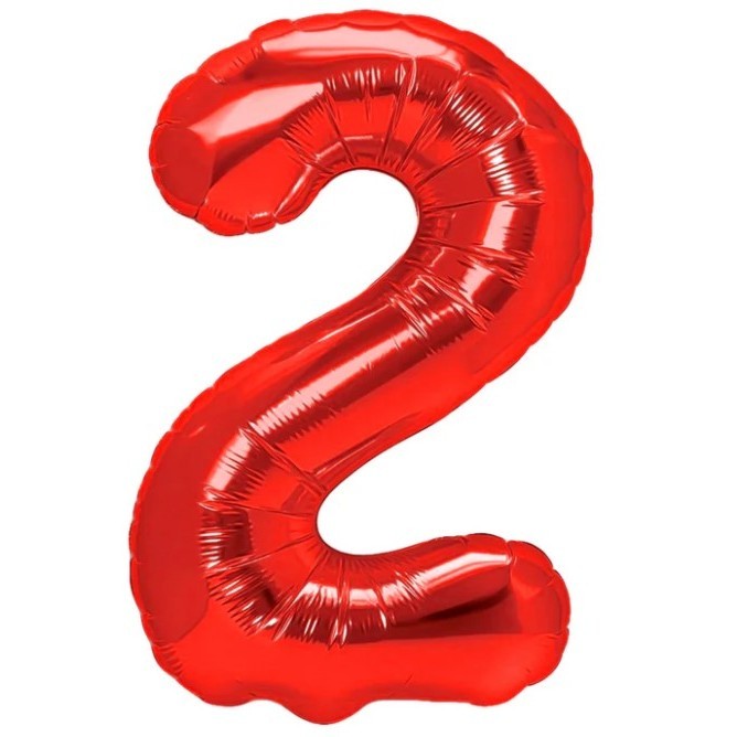 Balon din Folie Metalizata Flippy, Figurina Cifra, Tema Aniversare 100 cm, Ambalaj Individual, Pai inclus, Umflare cu